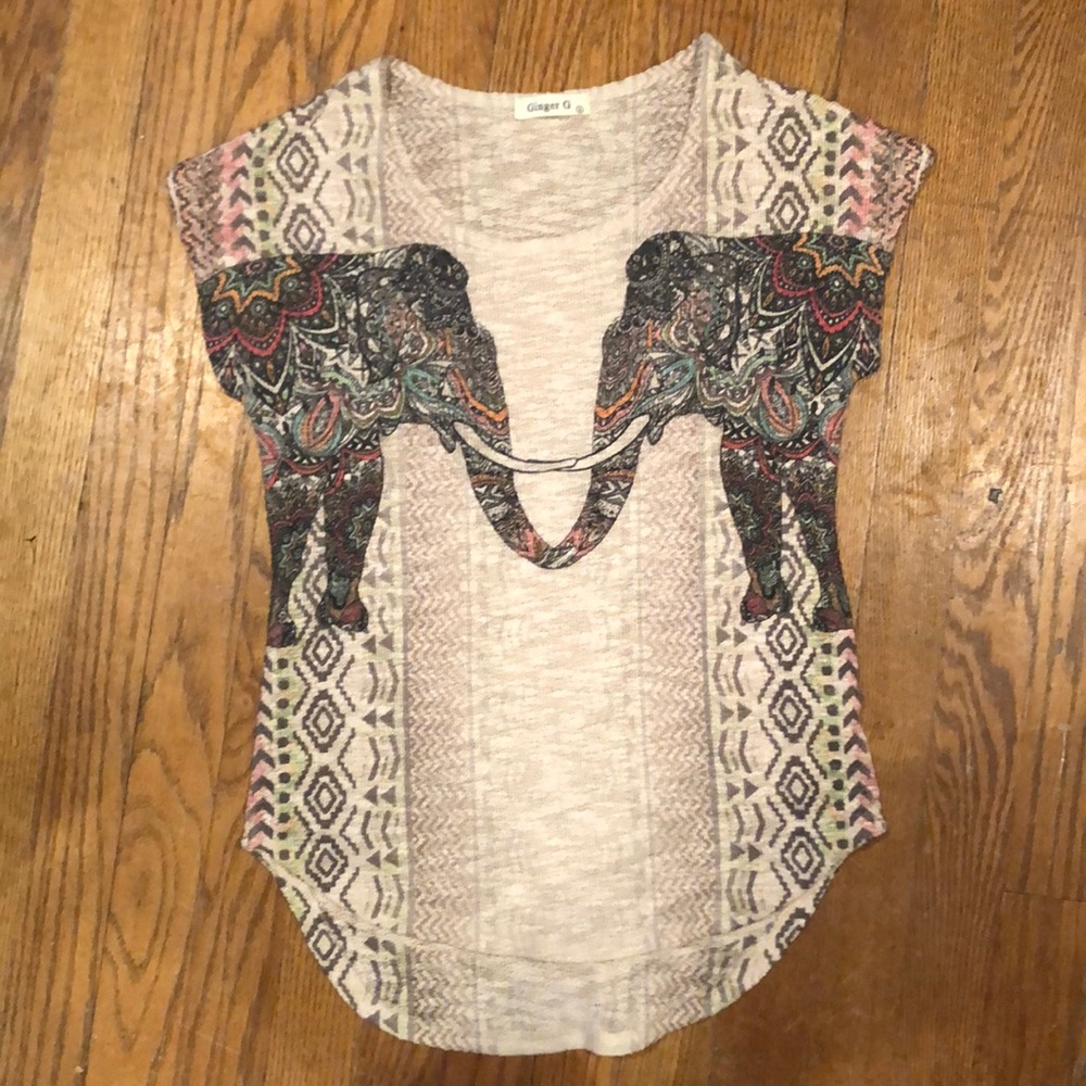 Soft woven T-shirt